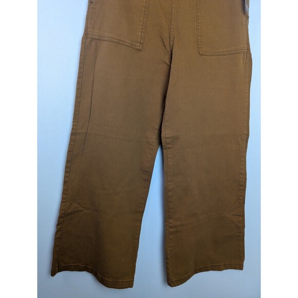 Kensie Jeans Women 12/31 Brown High Waist Wide Leg Pockets Boho Jeans Ankle NWT - Picture 3 of 16